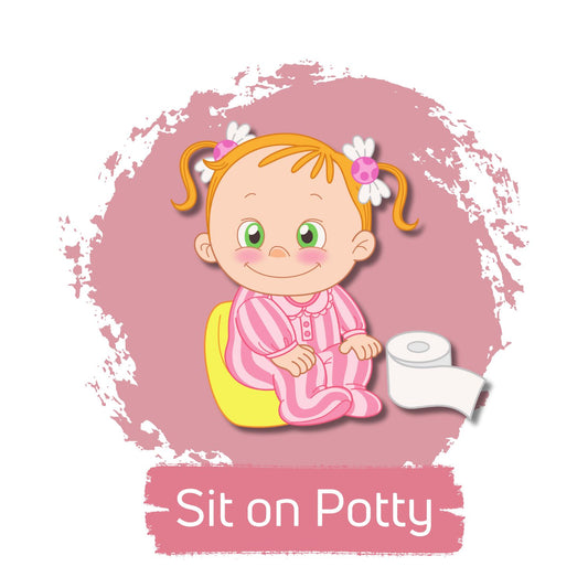 Free Potty training Flashcards - Girls